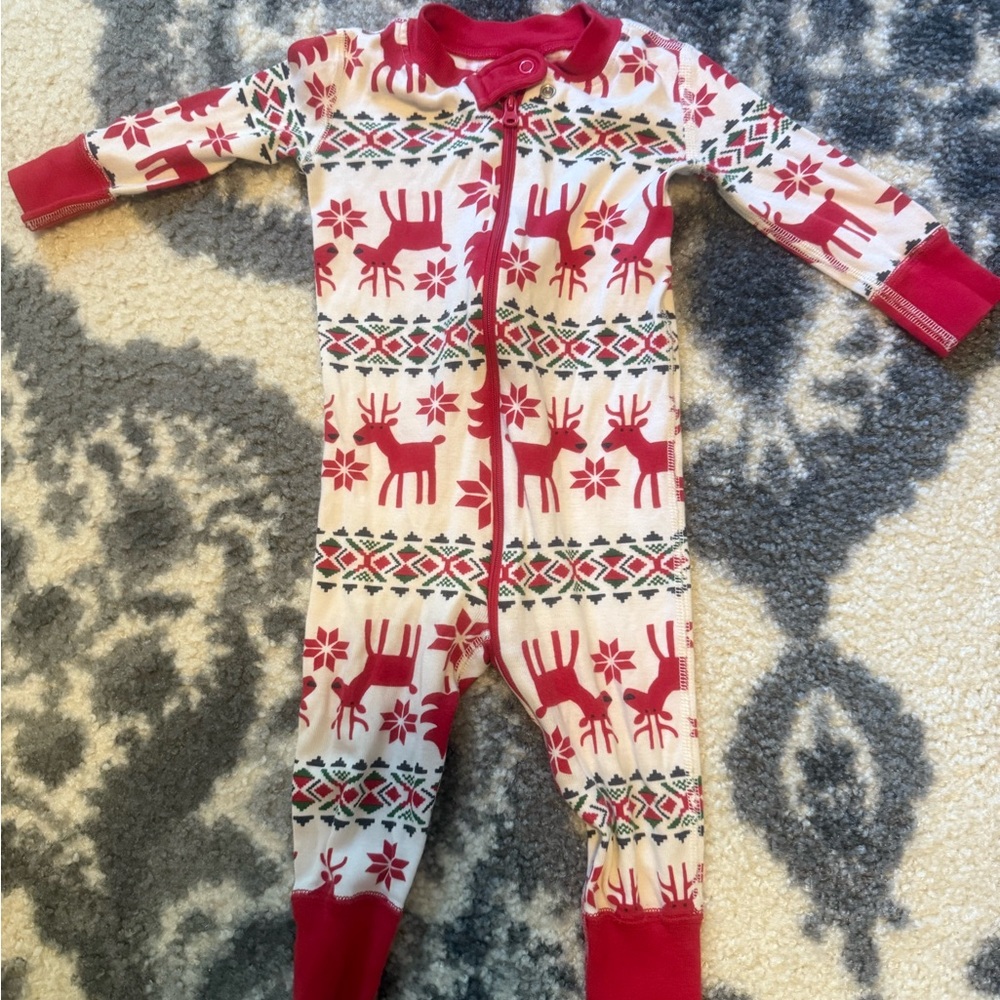 Hannah Andersson pajamas zipper footie 9-12 months
